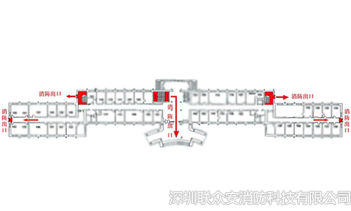 5.5某建筑消防疏散示意圖